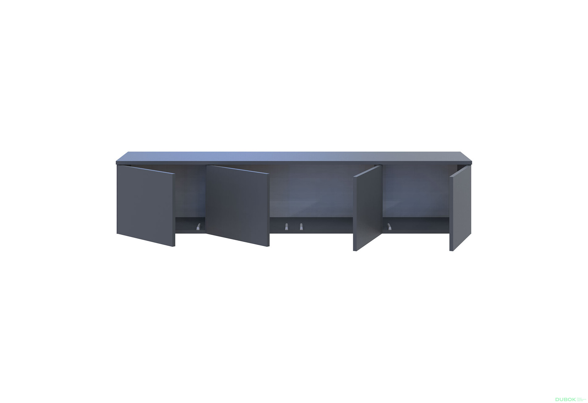 Fotografia 6 - TV stolík Levía grafit 4dv 160x35x33