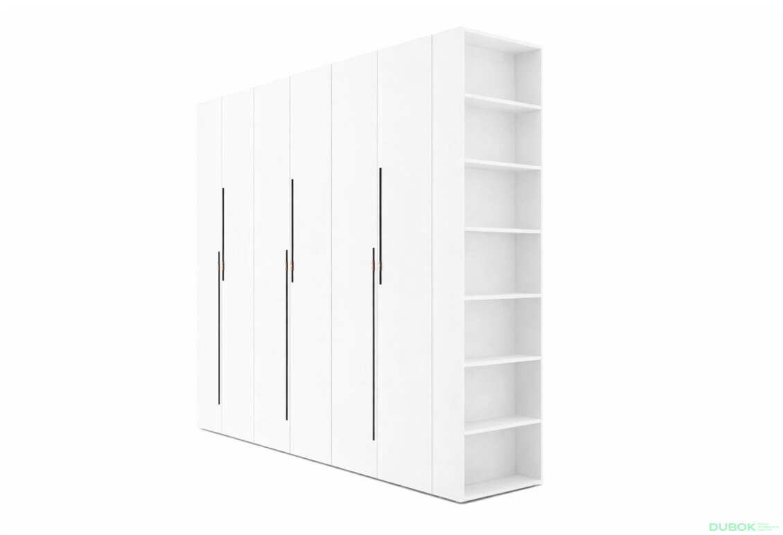 Skriňa 6D 260 cm nymphaea alba Space