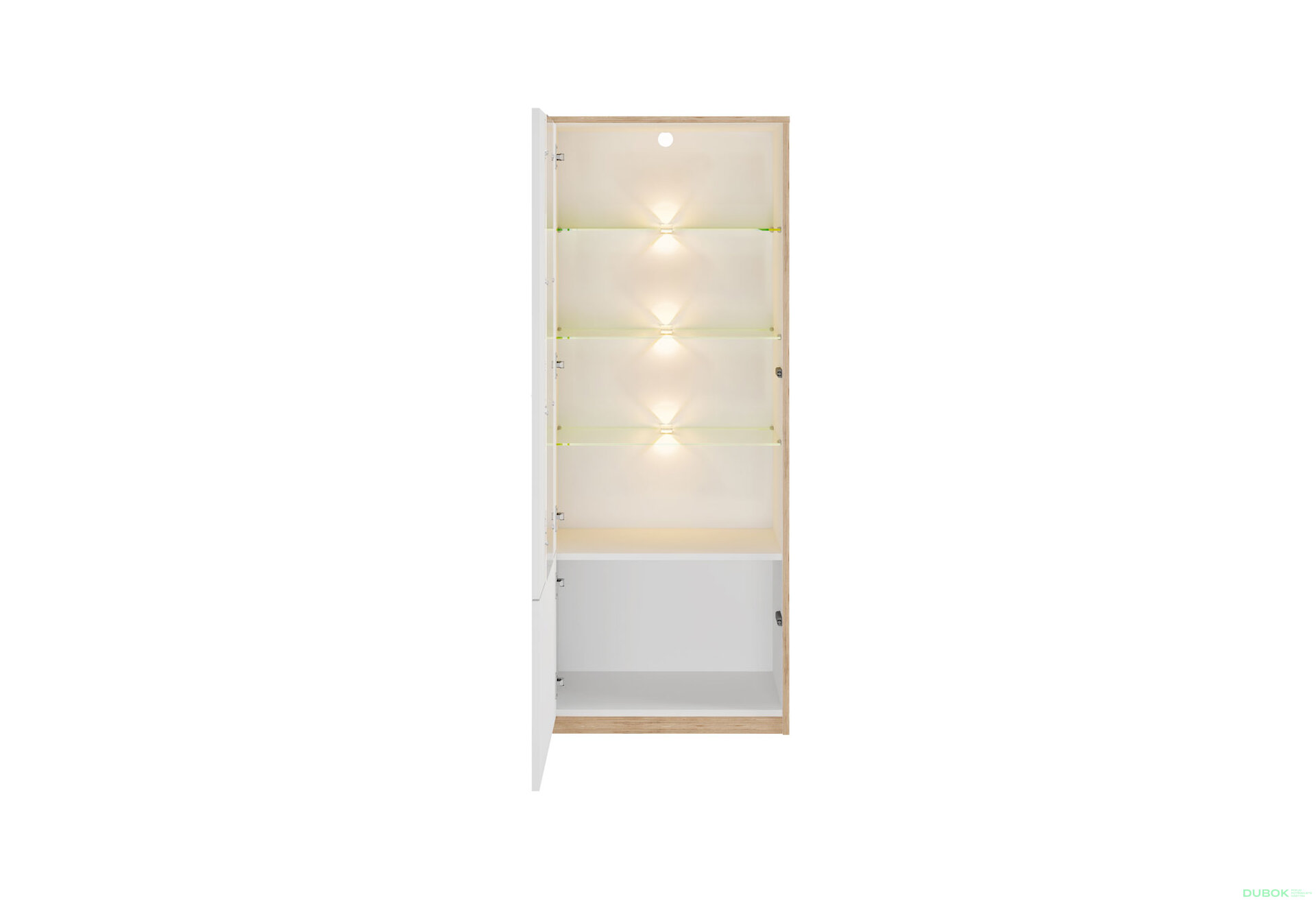 Fotografia 3 - Vitrína nízka 1d1w biely Complex