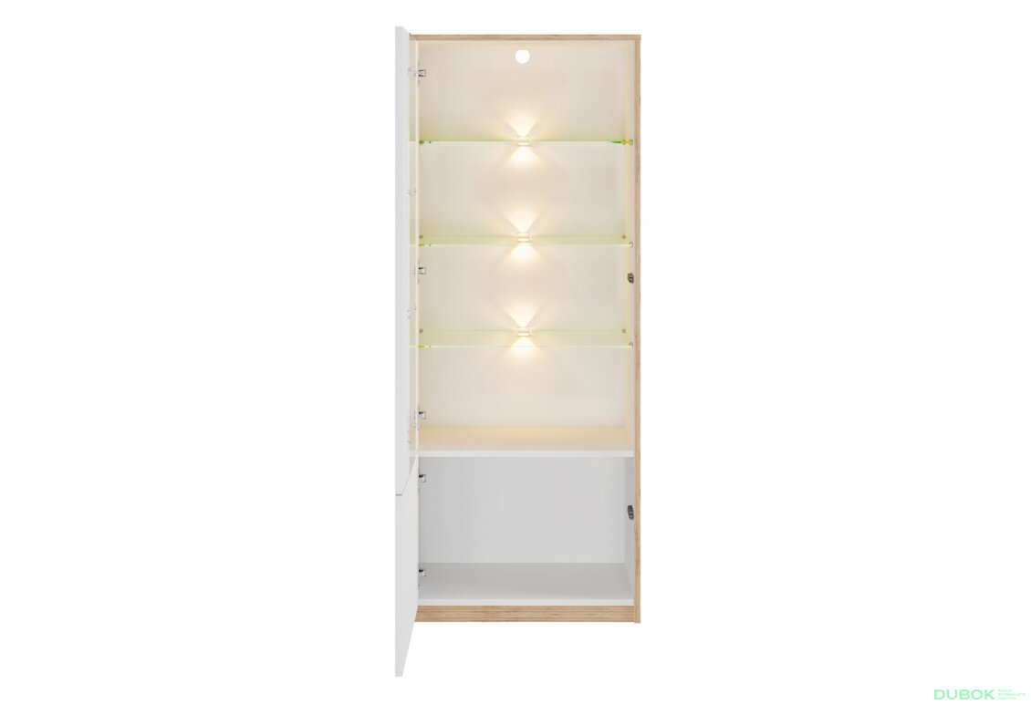 Fotografia 3 - Vitrína nízka 1d1w biely Complex