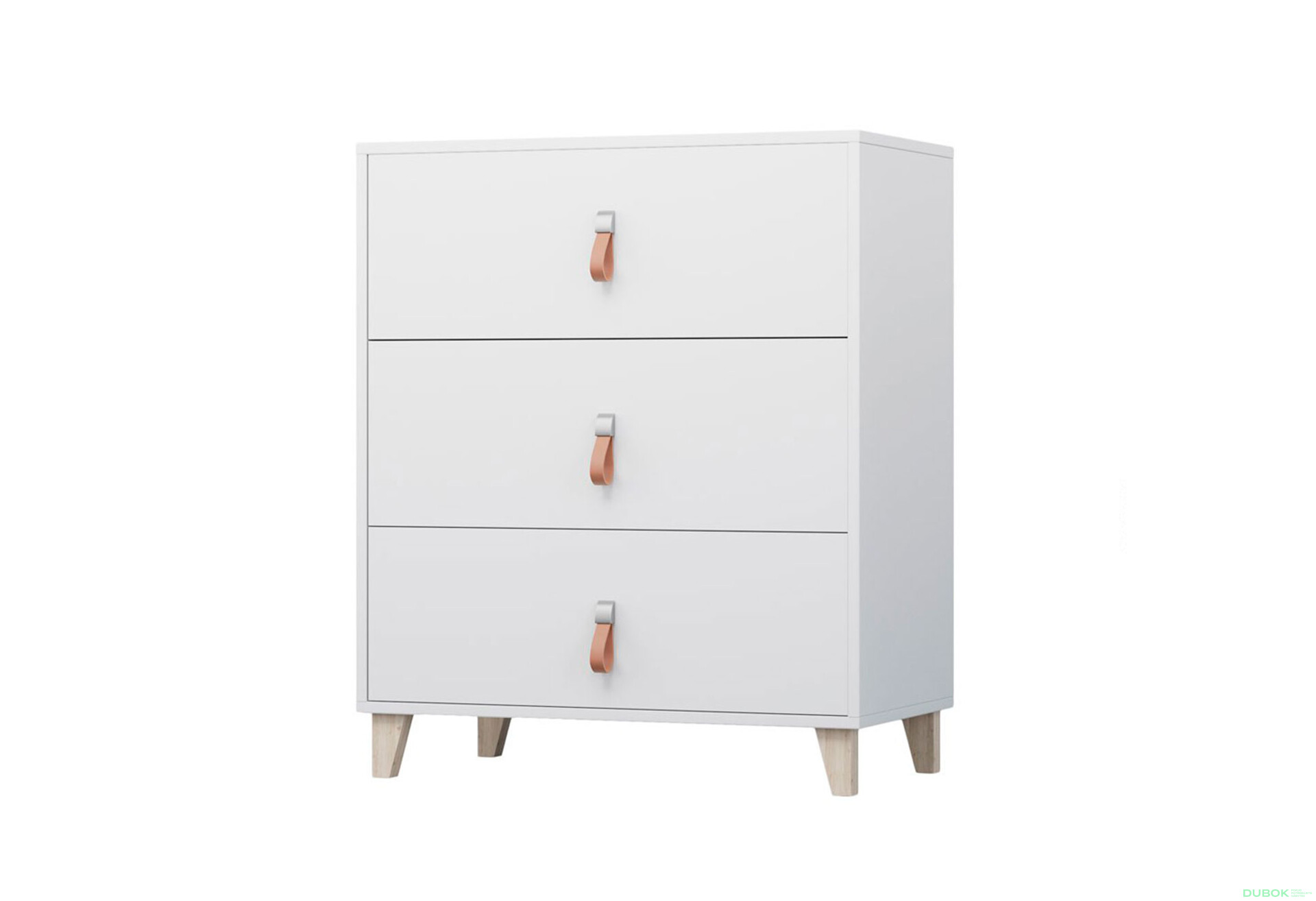 Fotografia 1 - Komoda 3S Figo biela Idczak meble