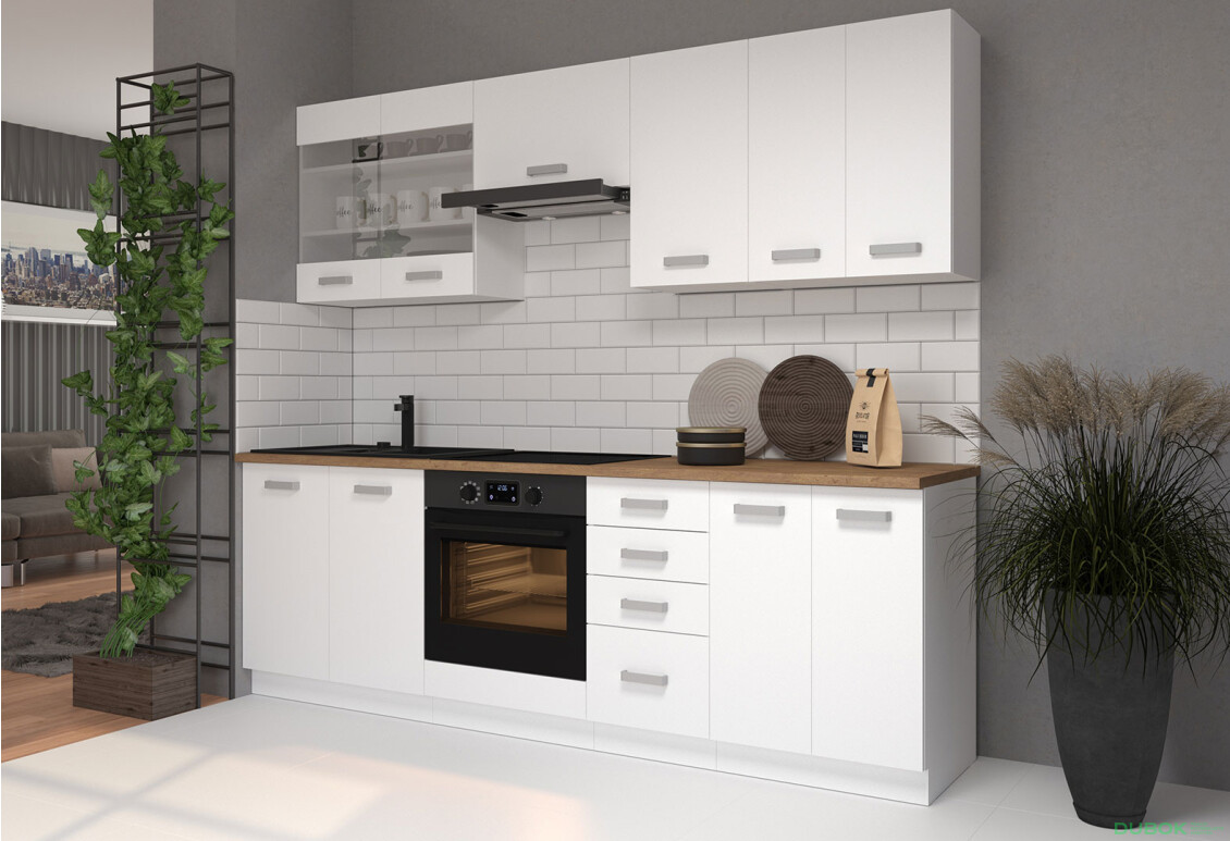 Kuchynská zostava 2.6 m Eko white
