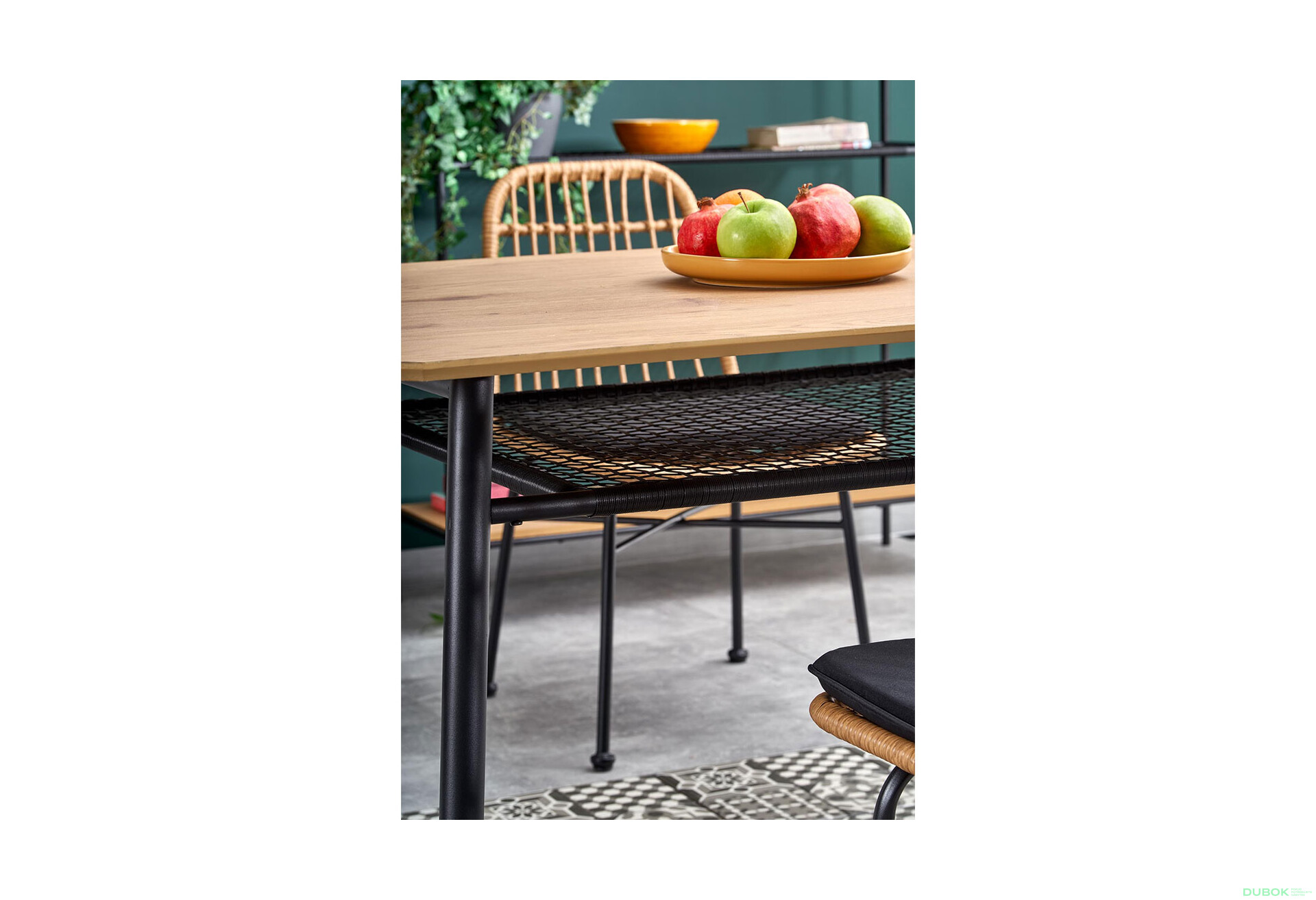 Fotografia 11 - Stôl Jackson čierny / zlatý dub