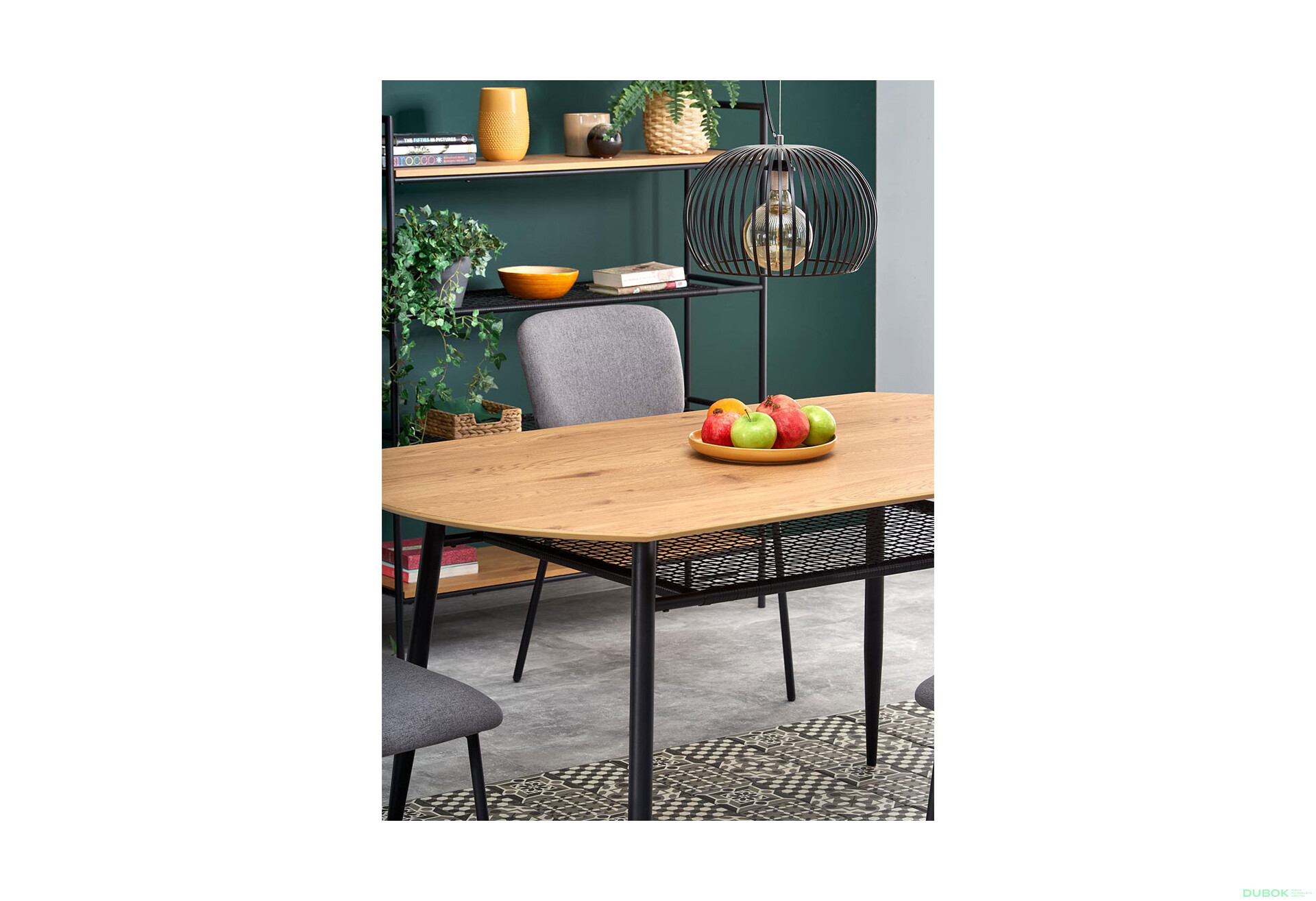 Fotografia 10 - Stôl Jackson čierny / zlatý dub