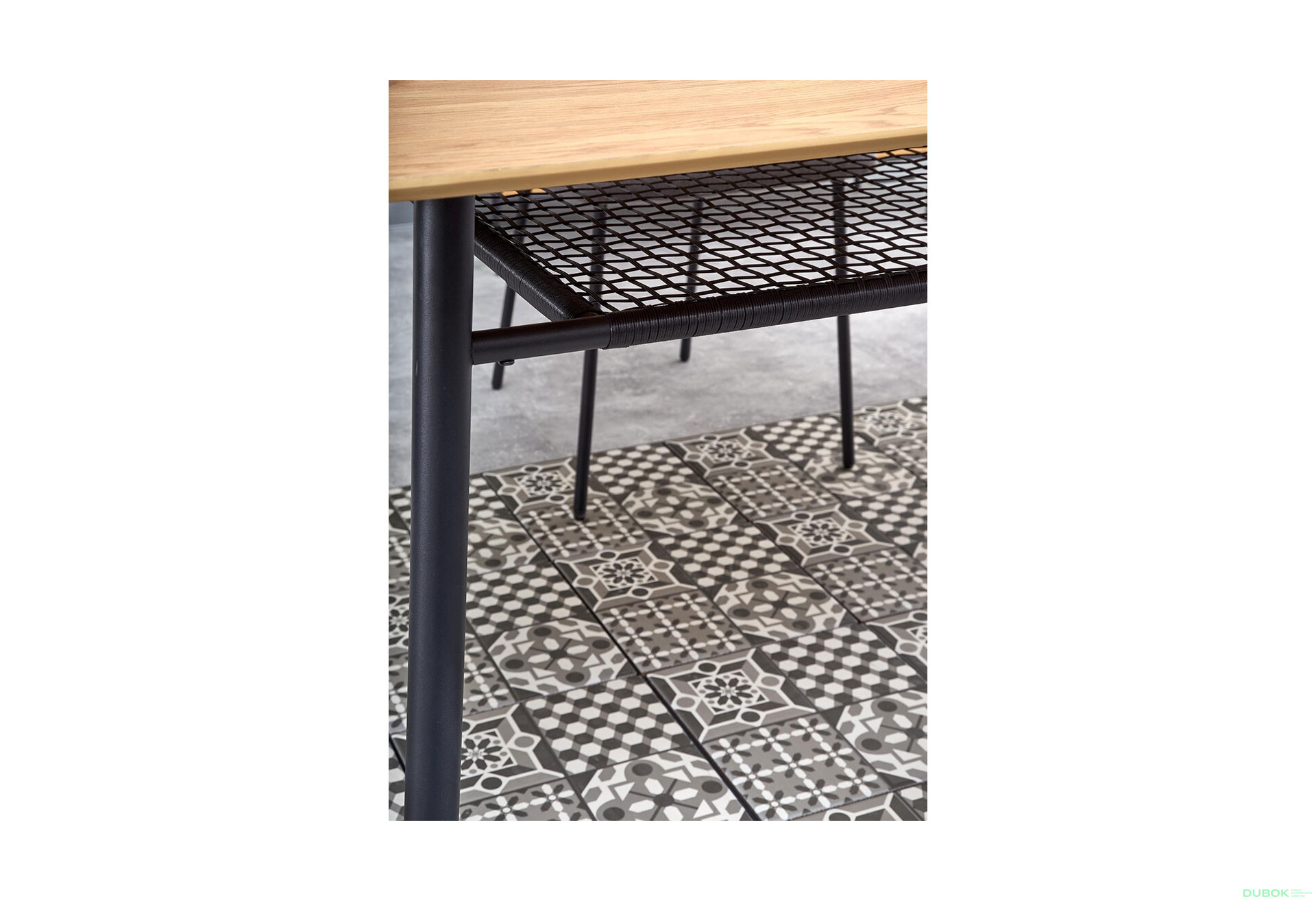 Fotografia 14 - Stôl Jackson čierny / zlatý dub