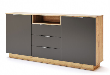 Komoda 2dv 3šu Lava / dub kraft