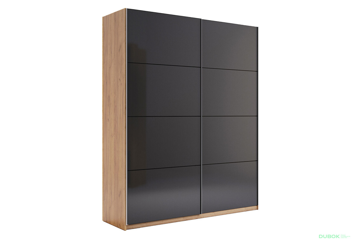 Skriňa s posuvnými dverami 1,5x2,1m (Dvere Mat Láva), séria N Luna - Fotografia 13 Fotografia 13 - Skriňa s posuvnými dverami 1,5x2,1m (Dvere Mat Láva), séria N Luna