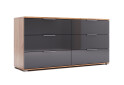 Komoda 6 šu Lava / dub kraft Luna - Fotografia 3 Fotografia 3 - Komoda 6 šu Lava / dub kraft Luna