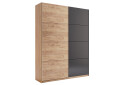 Skriňa s posuvnými dverami 1,5x2,4m (Dvere Dub Kraft/Mat Láva), séria N Luna - Fotografia 15 Fotografia 15 - Skriňa s posuvnými dverami 1,5x2,4m (Dvere Dub Kraft/Mat Láva), séria N Luna