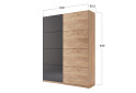 Skriňa s posuvnými dverami 1,5x2,4m (Dvere Dub Kraft/Mat Láva), séria N Luna - Fotografia 17 Fotografia 17 - Skriňa s posuvnými dverami 1,5x2,4m (Dvere Dub Kraft/Mat Láva), séria N Luna