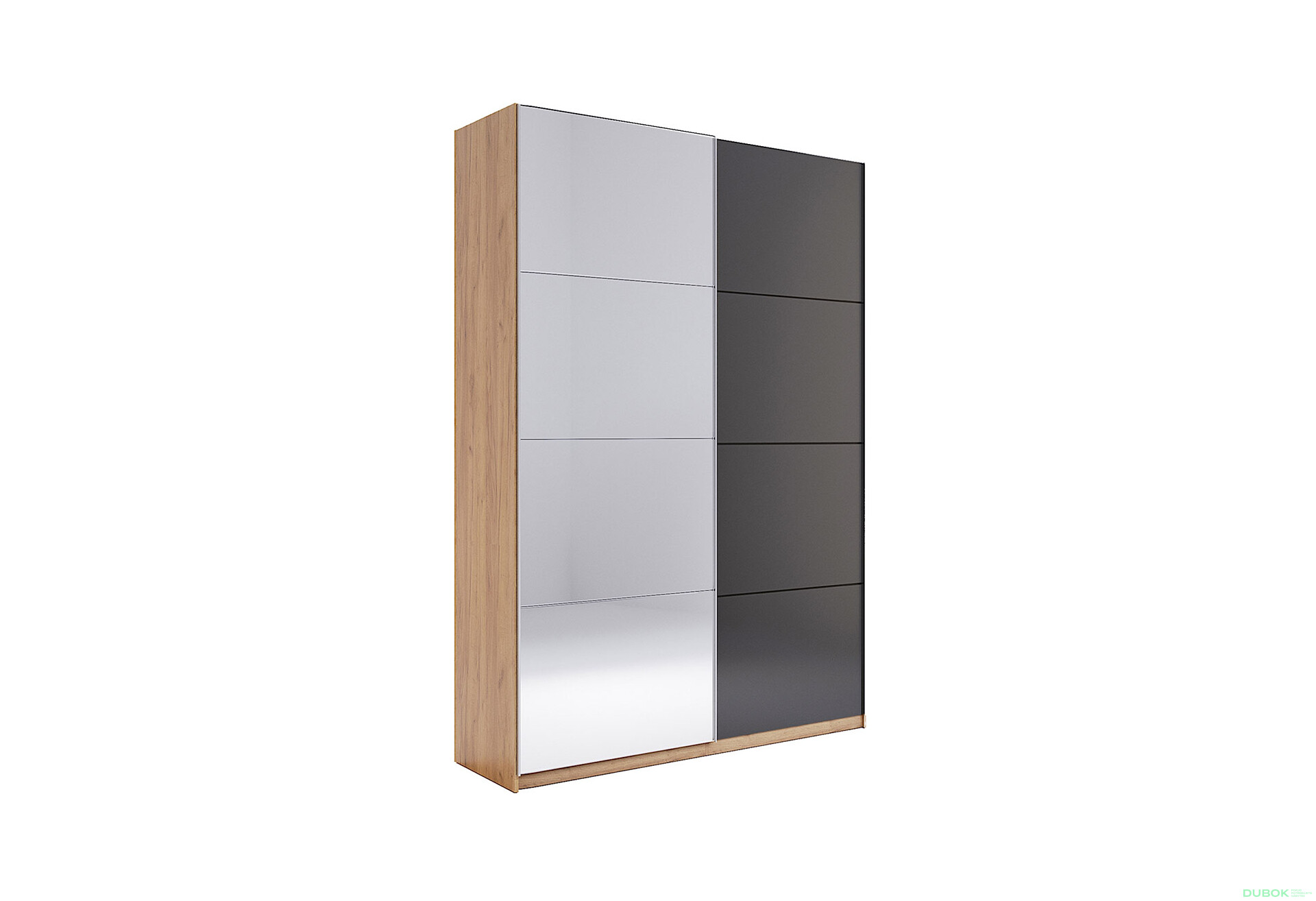 Skriňa s posuvnými dverami 1,5x2,4m (Dvere Mat Láva/Zrkadlo), séria N Luna - Fotografia 12 Fotografia 12 - Skriňa s posuvnými dverami 1,5x2,4m (Dvere Mat Láva/Zrkadlo), séria N Luna