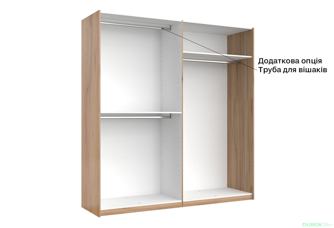 Skriňa s posuvnými dverami 2.0x2.1m (Dvere Mat Láva), séria N Luna - Fotografia 4 Fotografia 4 - Skriňa s posuvnými dverami 2.0x2.1m (Dvere Mat Láva), séria N Luna