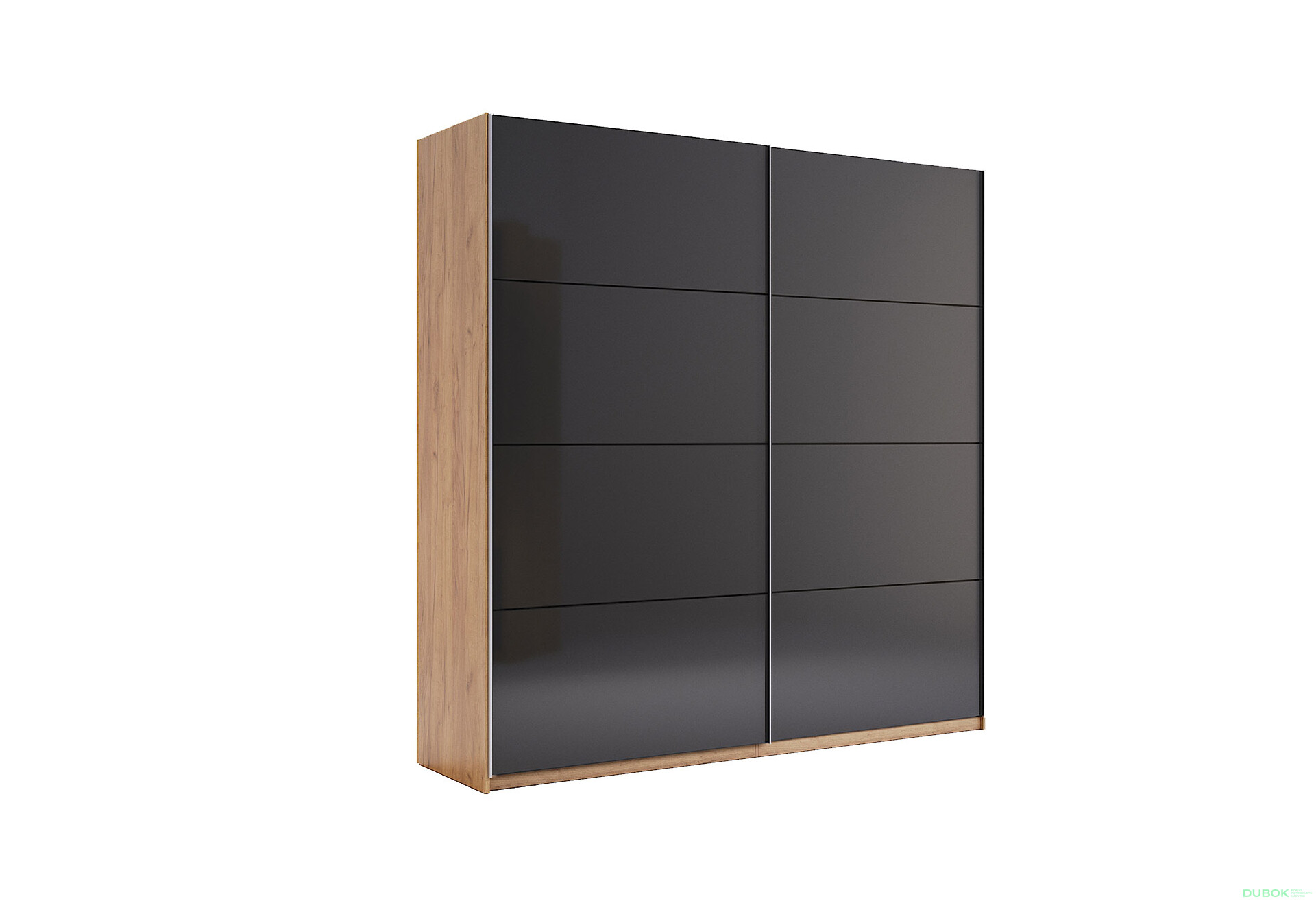 Skriňa s posuvnými dverami 2.0x2.1m (Dvere Mat Láva), séria N Luna - Fotografia 11 Fotografia 11 - Skriňa s posuvnými dverami 2.0x2.1m (Dvere Mat Láva), séria N Luna