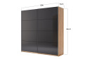 Skriňa s posuvnými dverami 2.0x2.1m (Dvere Mat Láva), séria N Luna - Fotografia 10 Fotografia 10 - Skriňa s posuvnými dverami 2.0x2.1m (Dvere Mat Láva), séria N Luna