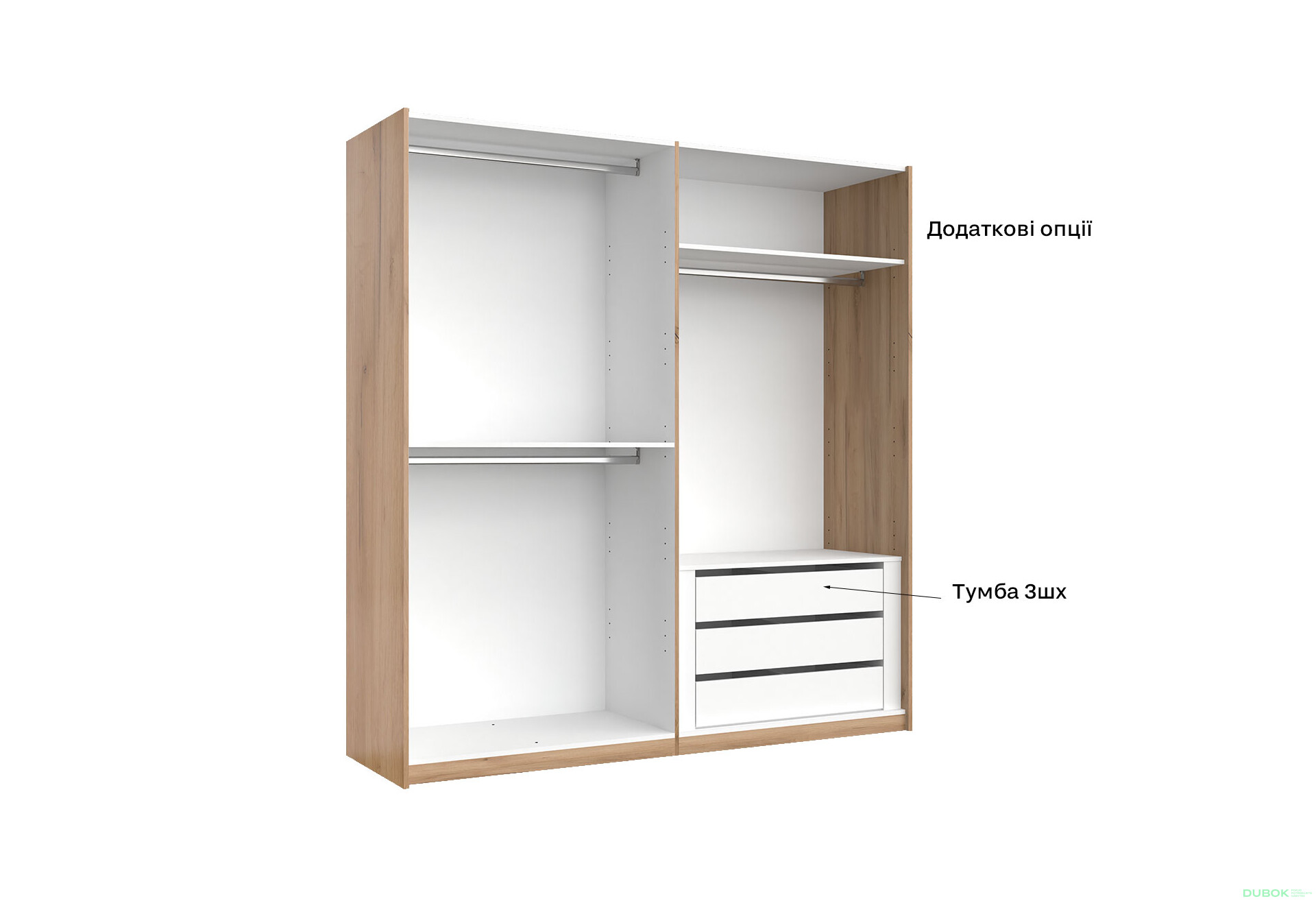 Skriňa s posuvnými dverami 2.0x2.1m (Dvere Mat Láva), séria N Luna - Fotografia 12 Fotografia 12 - Skriňa s posuvnými dverami 2.0x2.1m (Dvere Mat Láva), séria N Luna