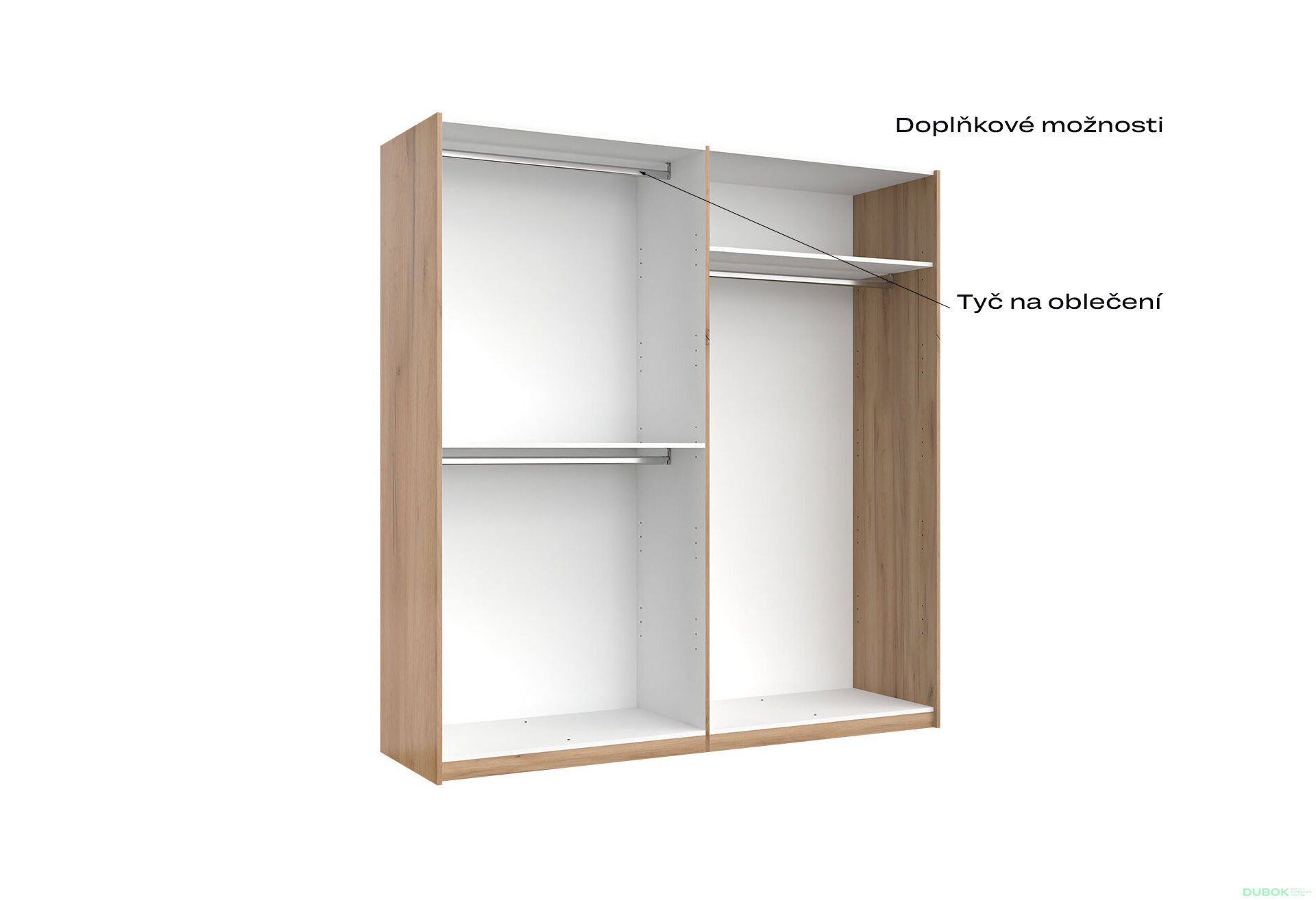 Fotografia 5 - Skriňa s posuvnými dverami 2.0x2.1m (Dvere Mat Láva), séria N Luna