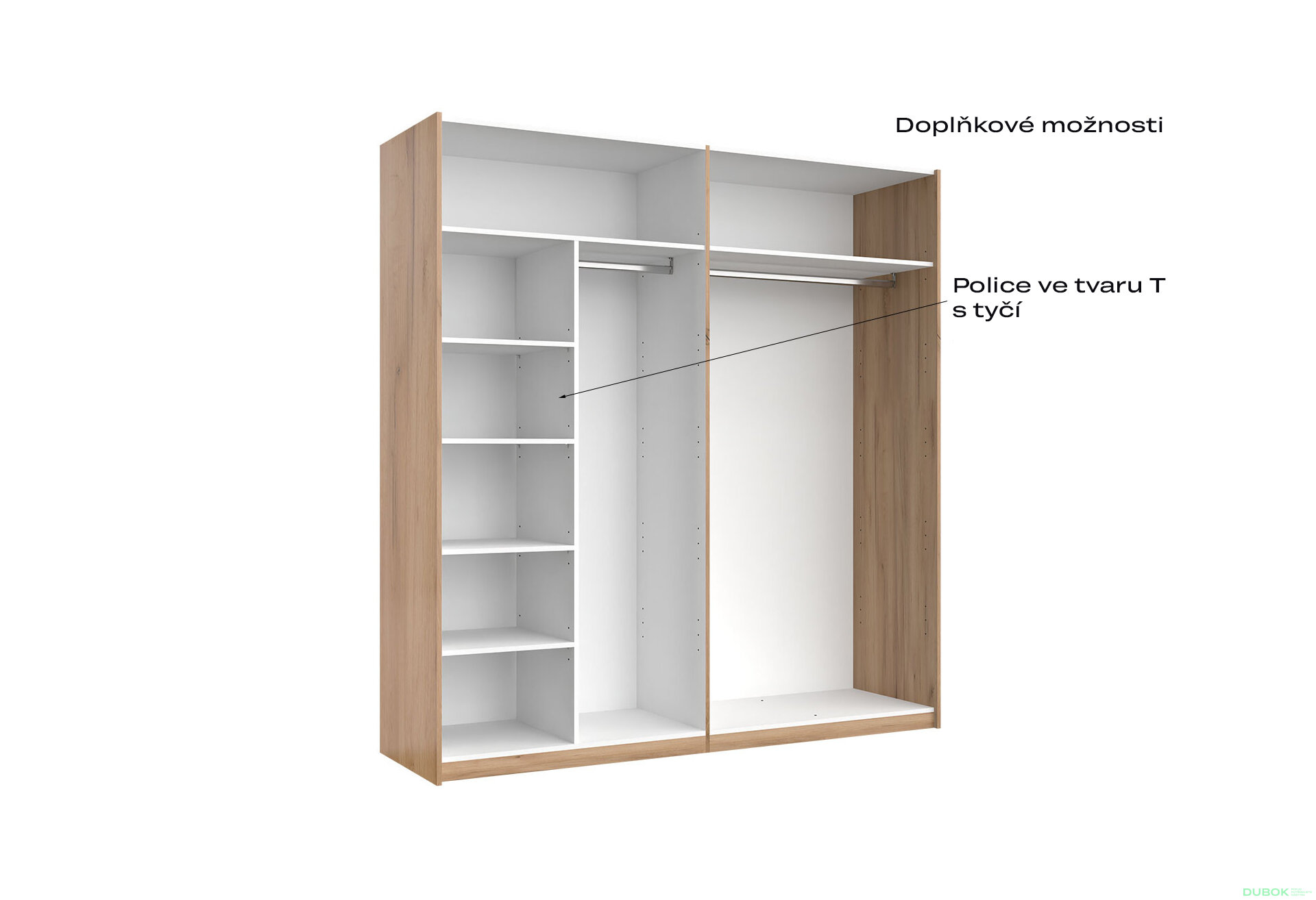 Fotografia 6 - Skriňa s posuvnými dverami 2.0x2.1m (Dvere Mat Láva), séria N Luna