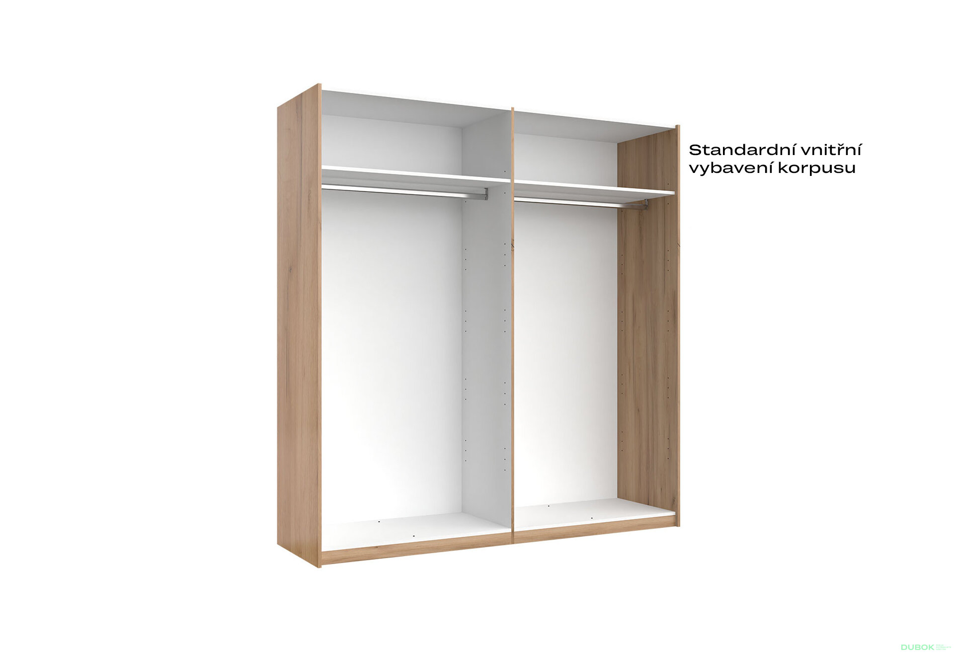 Fotografia 4 - Skriňa s posuvnými dverami 2,0x2,1m (Dvere Mat Láva/Zrkadlo), séria N Luna