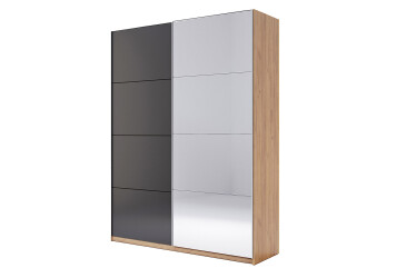 Skriňa s posuvnými dverami 2.0x2.4m (Dvere Mat Láva/Zrkadlo), séria N