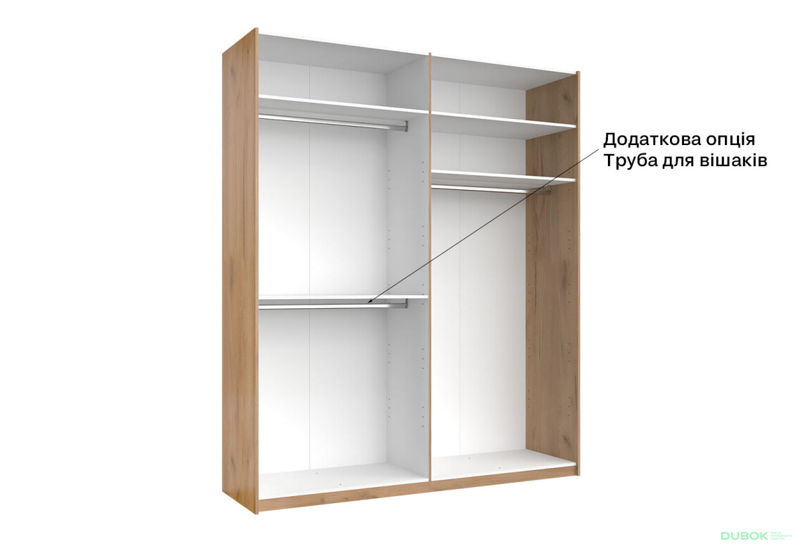 Skriňa s posuvnými dverami 2.0x2.4m (Dvere Mat Láva/Zrkadlo), séria N Luna - Fotografia 11 Fotografia 11 - Skriňa s posuvnými dverami 2.0x2.4m (Dvere Mat Láva/Zrkadlo), séria N Luna