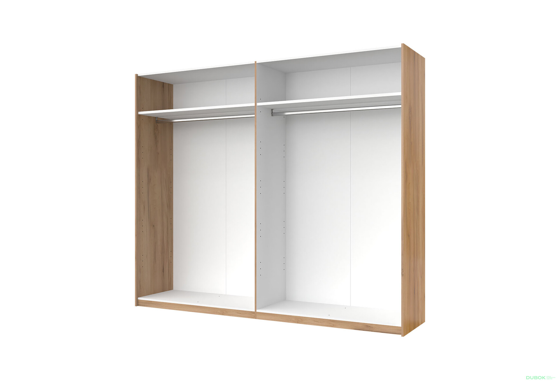 Skriňa s posuvnými dverami 2,5x2,1m (Dvere Dub Kraft/Mat Láva), séria N Luna - Fotografia 13 Fotografia 13 - Skriňa s posuvnými dverami 2,5x2,1m (Dvere Dub Kraft/Mat Láva), séria N Luna