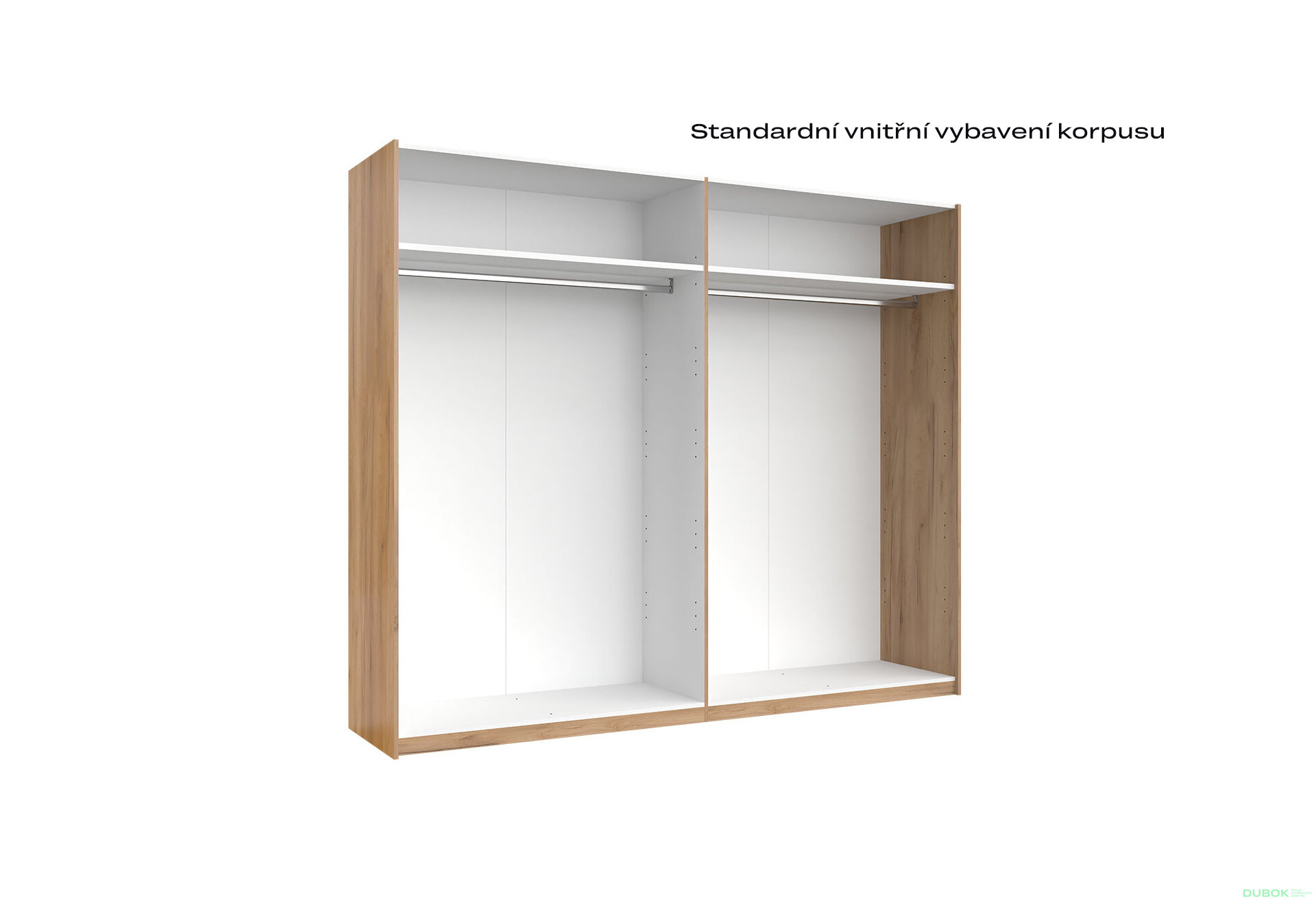 Fotografia 4 - Skriňa s posuvnými dverami 2,5x2,1m (Dvere Mat Láva/Zrkadlo), séria N Luna