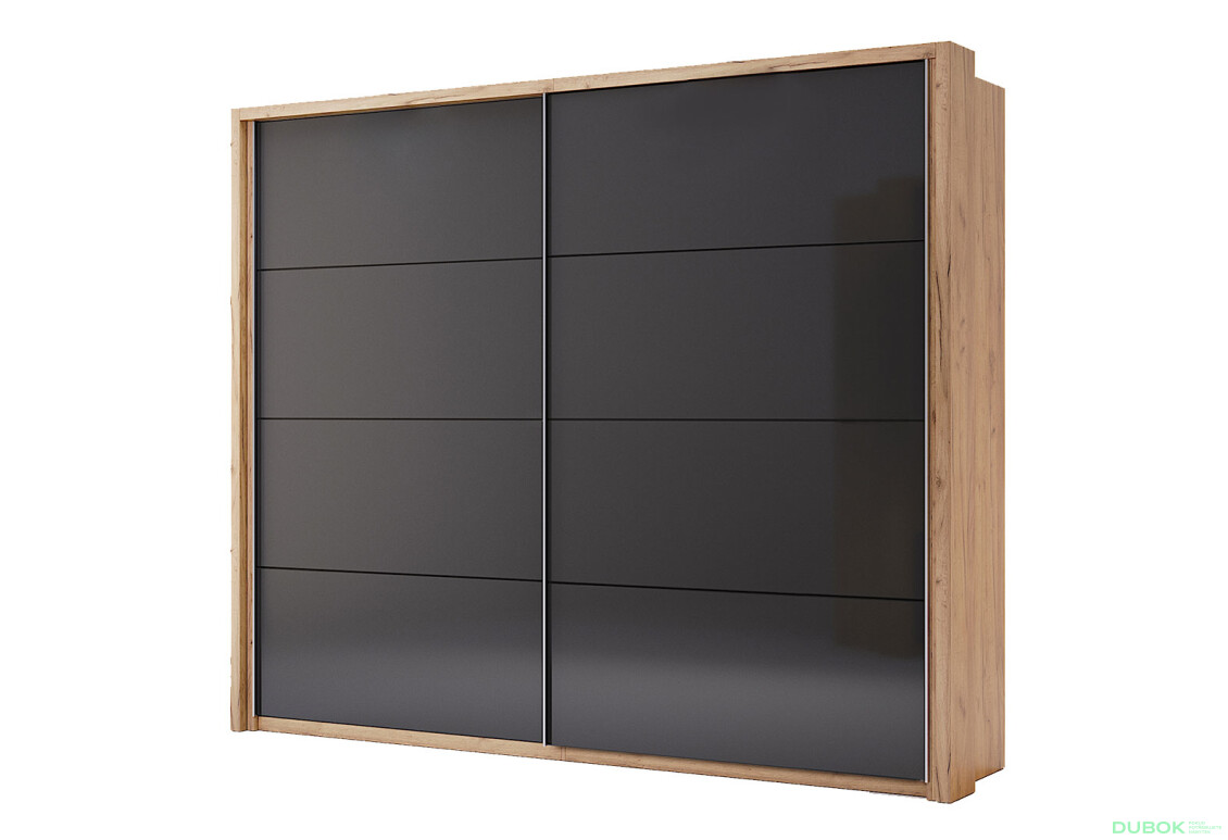 Možnosť: Garnýž k Vstavanému šatníku 2.5x2.1 dub kraft Luna - Fotografia 2 Fotografia 2 - Možnosť: Garnýž k Vstavanému šatníku 2.5x2.1 dub kraft Luna