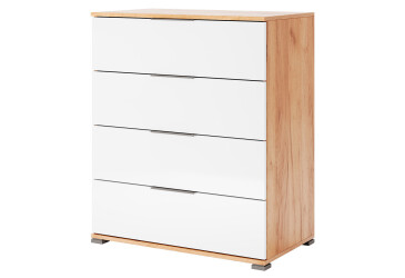 Komoda Junior 4Š Dub Kraft / Biela