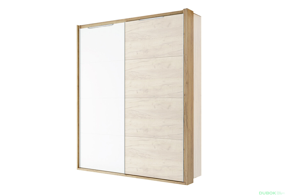 Možnosť Záclonová tyč s osvetlením k Skrini s posuvnými dverami 1,5x2,1m dub kraft Asti - Fotografia 1 Fotografia 1 - Možnosť Záclonová tyč s osvetlením k Skrini s posuvnými dverami 1,5x2,1m dub kraft Asti