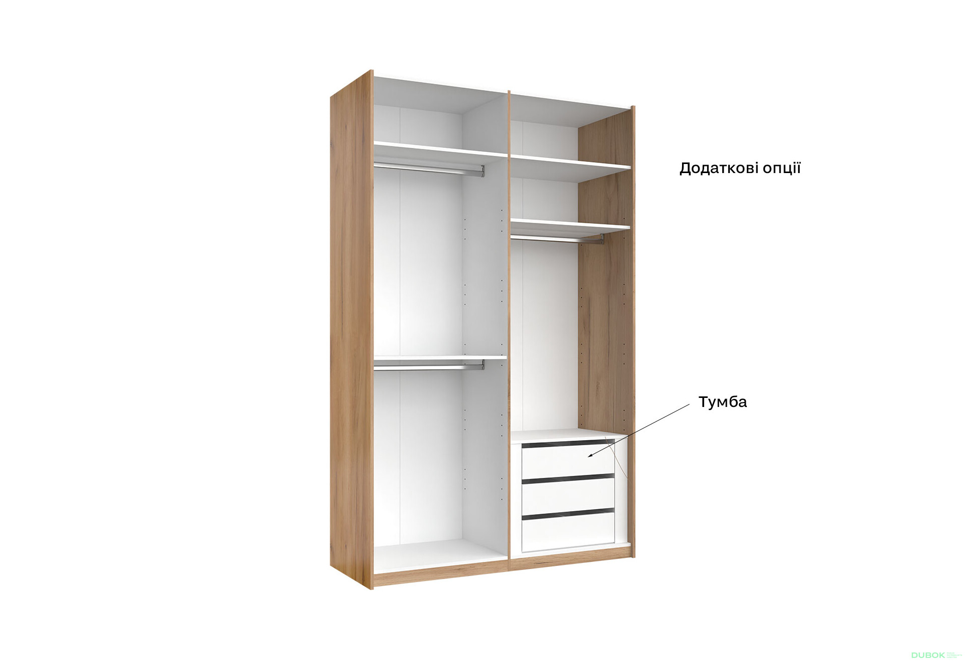 Skriňa s posuvnými dverami 1.5x2.4m (Dvere Lesklé Biele/Zrkadlo) séria N Asti - Fotografia 16 Fotografia 16 - Skriňa s posuvnými dverami 1.5x2.4m (Dvere Lesklé Biele/Zrkadlo) séria N Asti