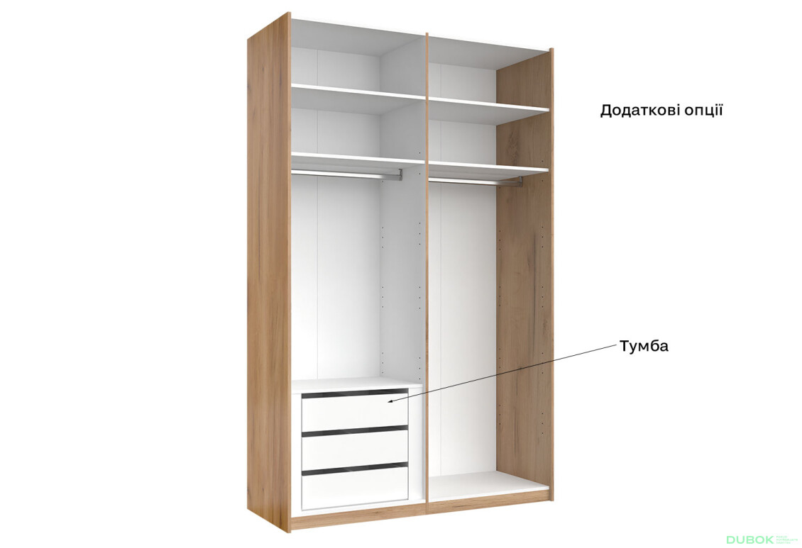 Skriňa s posuvnými dverami 1.5x2.4m (Dvere Lesklé Biele/Zrkadlo) séria N Asti - Fotografia 10 Fotografia 10 - Skriňa s posuvnými dverami 1.5x2.4m (Dvere Lesklé Biele/Zrkadlo) séria N Asti
