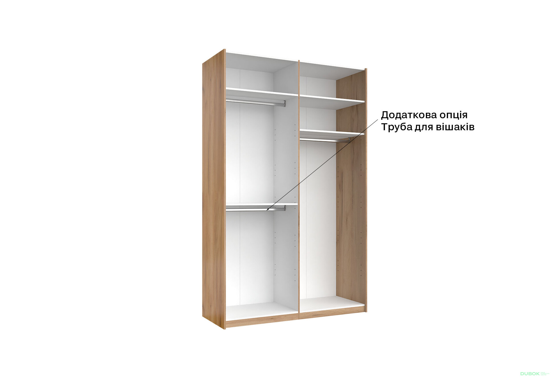Skriňa s posuvnými dverami 1.5x2.4m (Dvere Lesklé Biele/Zrkadlo) séria N Asti - Fotografia 7 Fotografia 7 - Skriňa s posuvnými dverami 1.5x2.4m (Dvere Lesklé Biele/Zrkadlo) séria N Asti