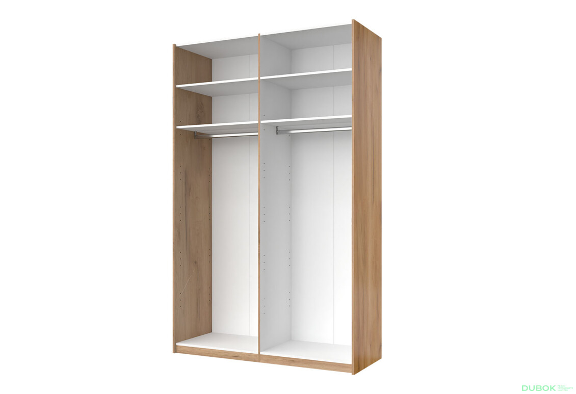 Skriňa s posuvnými dverami 1.5x2.4m (Dvere Lesklé Biele/Zrkadlo) séria N Asti - Fotografia 15 Fotografia 15 - Skriňa s posuvnými dverami 1.5x2.4m (Dvere Lesklé Biele/Zrkadlo) séria N Asti