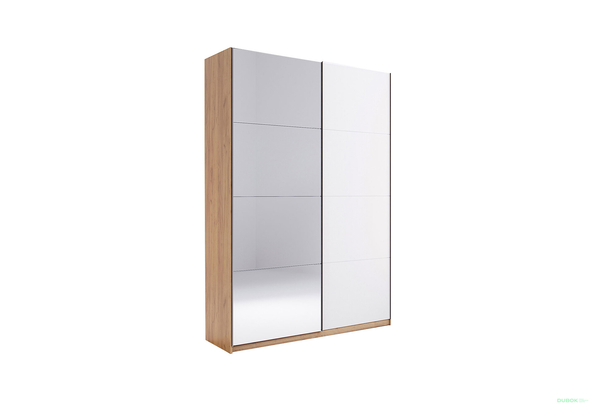 Skriňa s posuvnými dverami 1.5x2.4m (Dvere Lesklé Biele/Zrkadlo) séria N Asti - Fotografia 14 Fotografia 14 - Skriňa s posuvnými dverami 1.5x2.4m (Dvere Lesklé Biele/Zrkadlo) séria N Asti