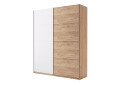 Skriňa s posuvnými dverami 1,5x2,1m (Dvere Dub Kraft/Lesklá Biela) séria N Asti - Fotografia 1 Fotografia 1 - Skriňa s posuvnými dverami 1,5x2,1m (Dvere Dub Kraft/Lesklá Biela) séria N Asti