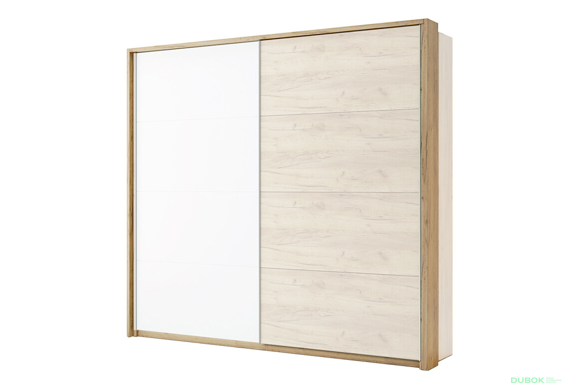Možnosť Záclonový rod do Skrine s posuvnými dverami 2,0x2,1m, dub kraft Asti - Fotografia 1 Fotografia 1 - Možnosť Záclonový rod do Skrine s posuvnými dverami 2,0x2,1m, dub kraft Asti