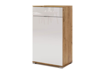 Komoda 1d 1š dub craft / biela