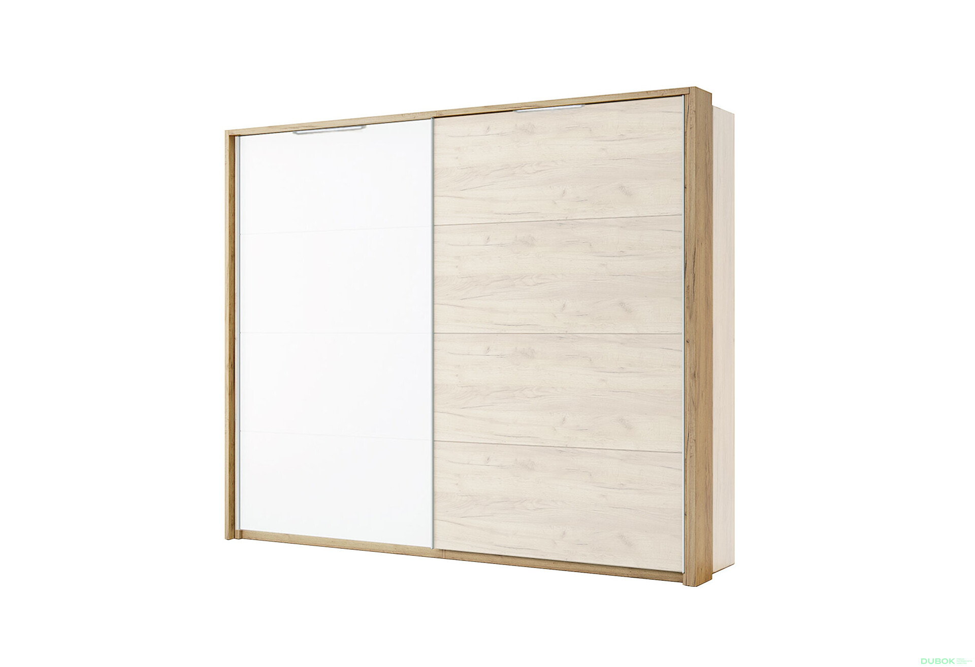 Fotografia 1 - Možnosť Záclonová tyč s osvetlením k Skrini s posuvnými dverami 2,5x2,1m, dub kraft Asti