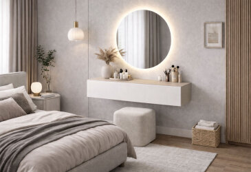 Fotografia Toaletný stolík 80 cm kašmír / nymphaea alba