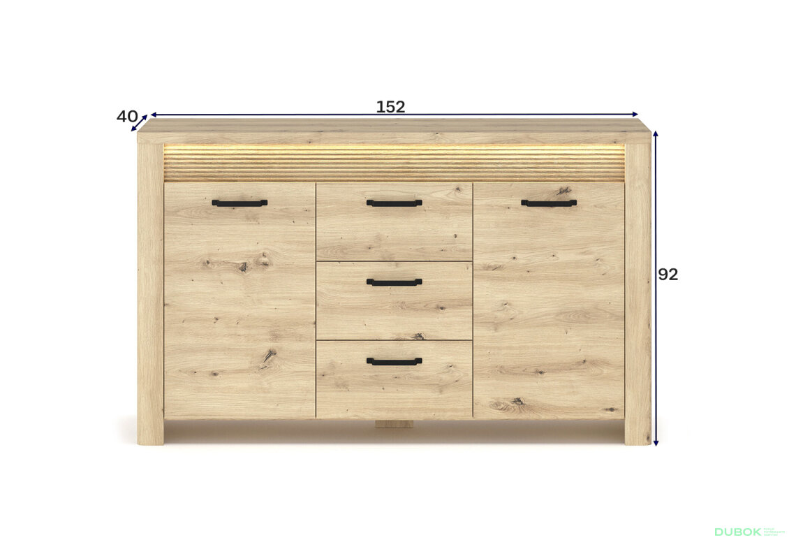 Fotografia 3 - Komoda 2d3s dub artisan Moris