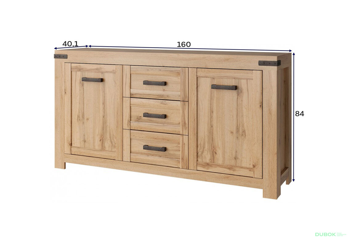 Fotografia 5 - Komoda 2d3s dub wotan Mortiz