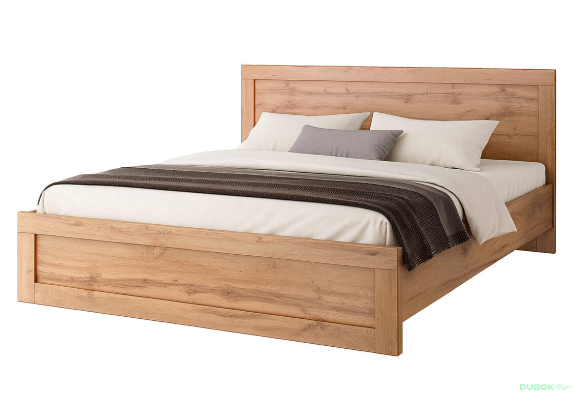 Fotografia 1 - Posteľ 140x200 s roštom dub wotan Mortiz