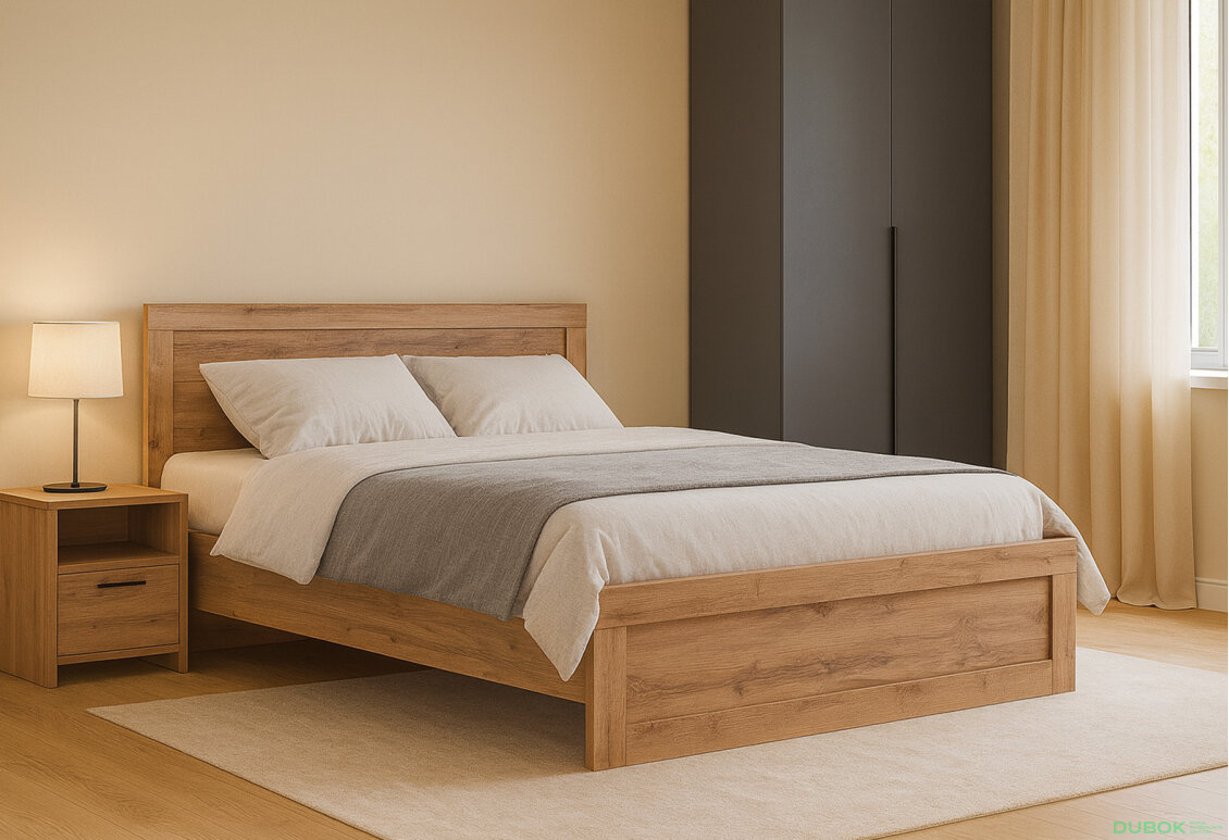 Fotografia 9 - Posteľ 160x200 s roštom dub wotan Mortiz