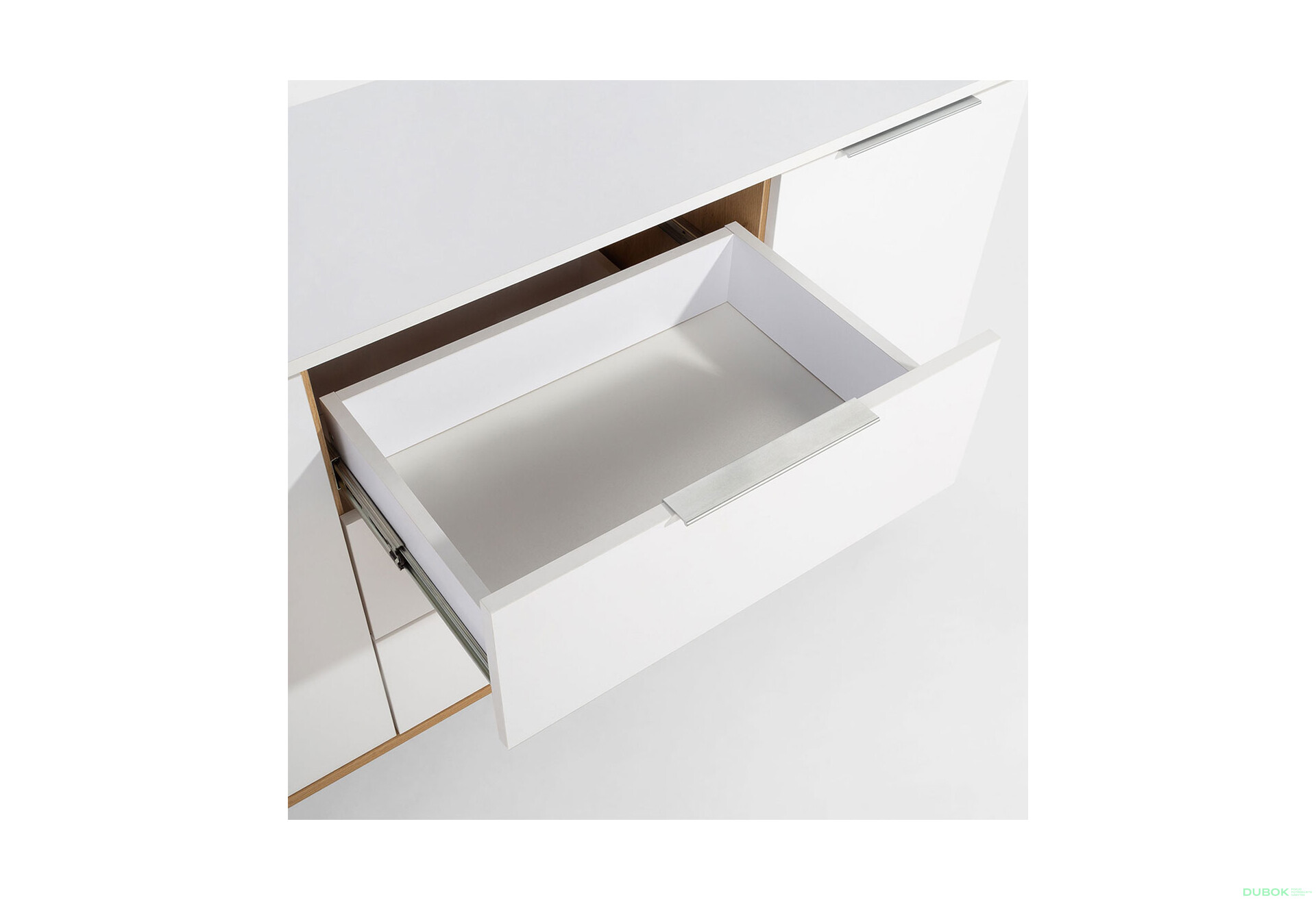 Komoda 2d3s biela / dub kamenný Neptún - Fotografia 4 Fotografia 4 - Komoda 2d3s biela / dub kamenný Neptún