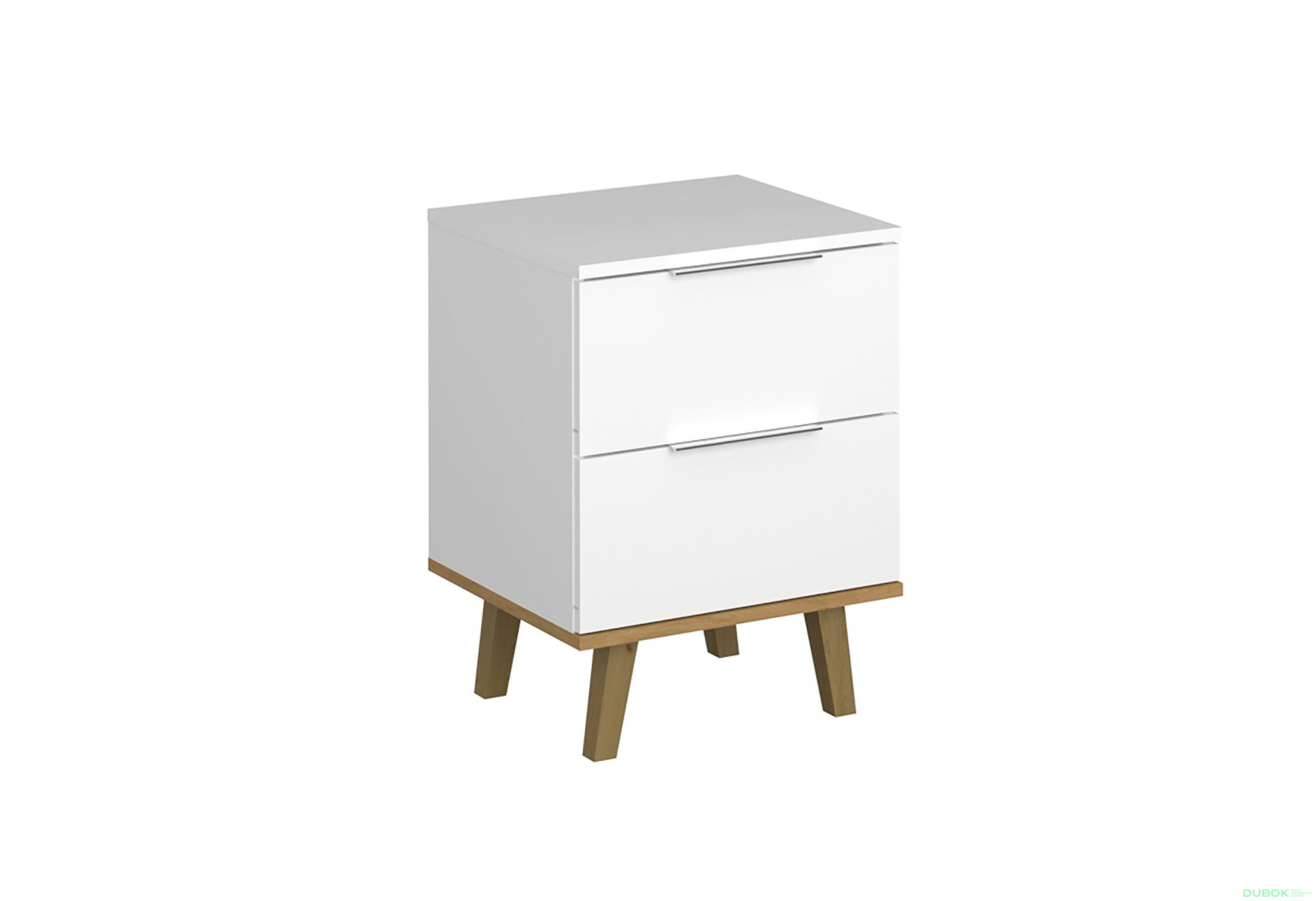 Komoda 2s/46 biela / dub kamenný Neptún - Fotografia 2 Fotografia 2 - Komoda 2s/46 biela / dub kamenný Neptún