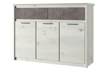 Komoda 3d2s polárna jelša / onyx Nonell