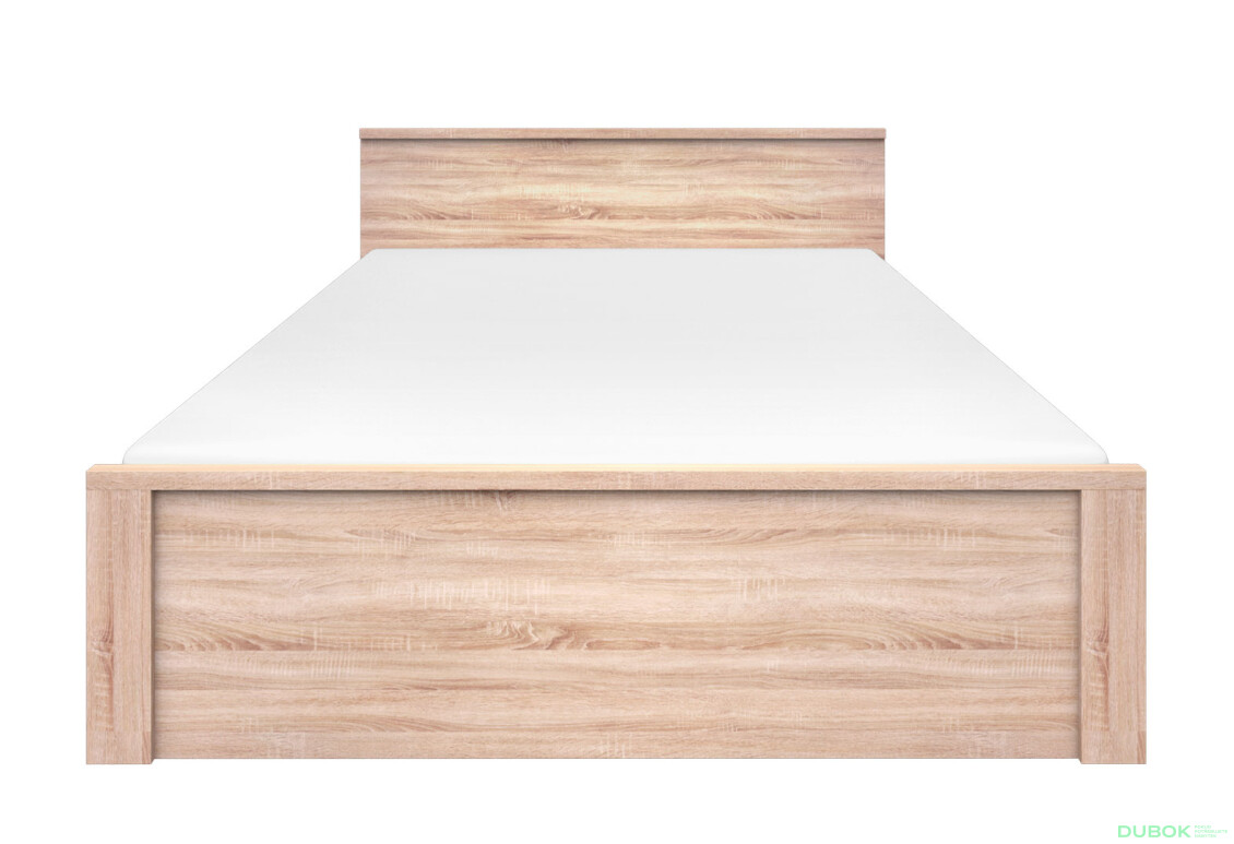 Posteľ 160x200 dub sonoma Norton - Fotografia 1 Fotografia 1 - Posteľ 160x200 dub sonoma Norton