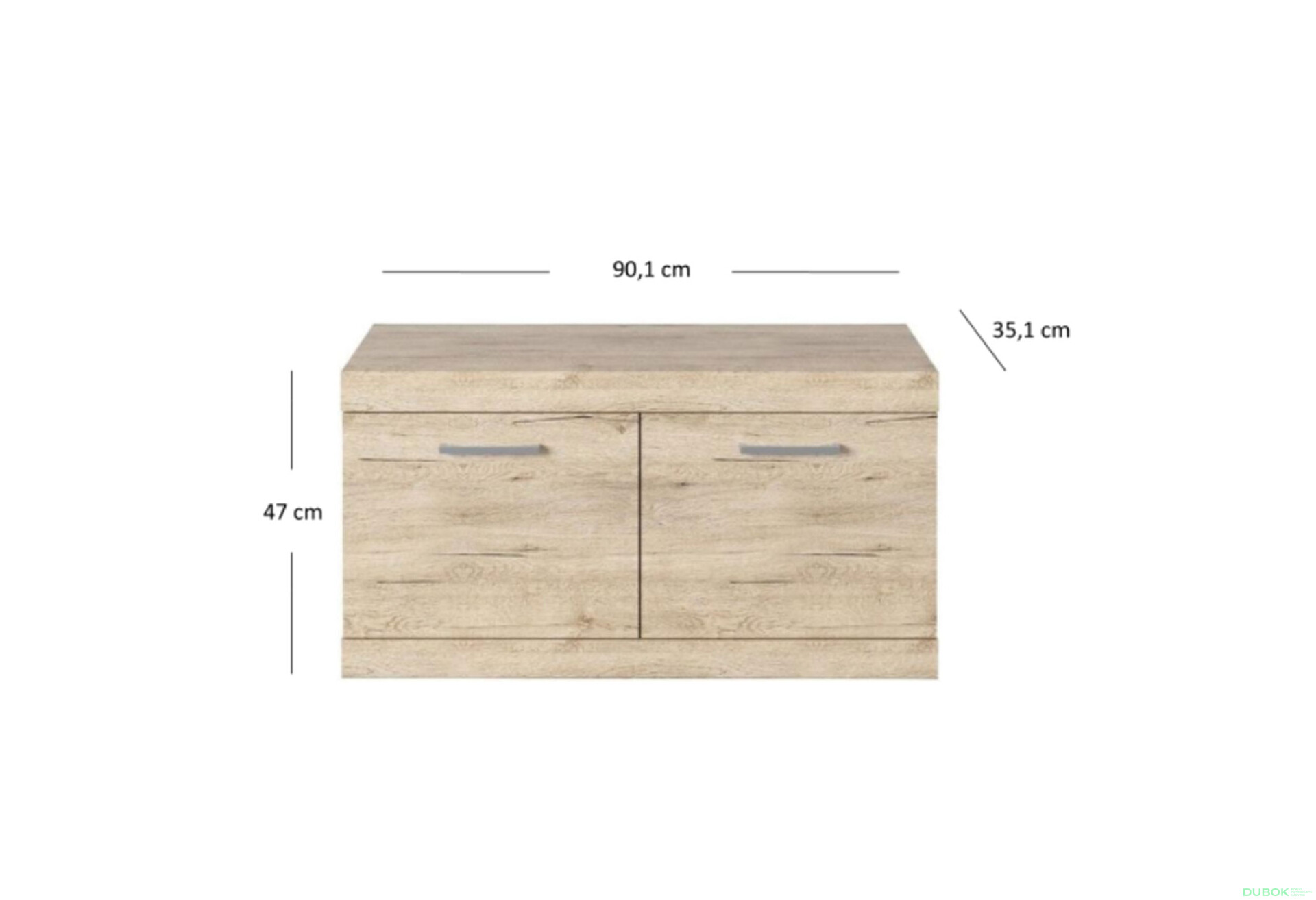 Fotografia 3 - Komoda 2d/90 dub san remo Oskar