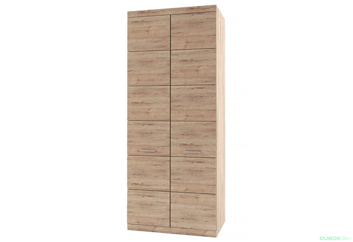 Skriňa dvojdverová Oskar 90x217x57.6 cm Dub san remo