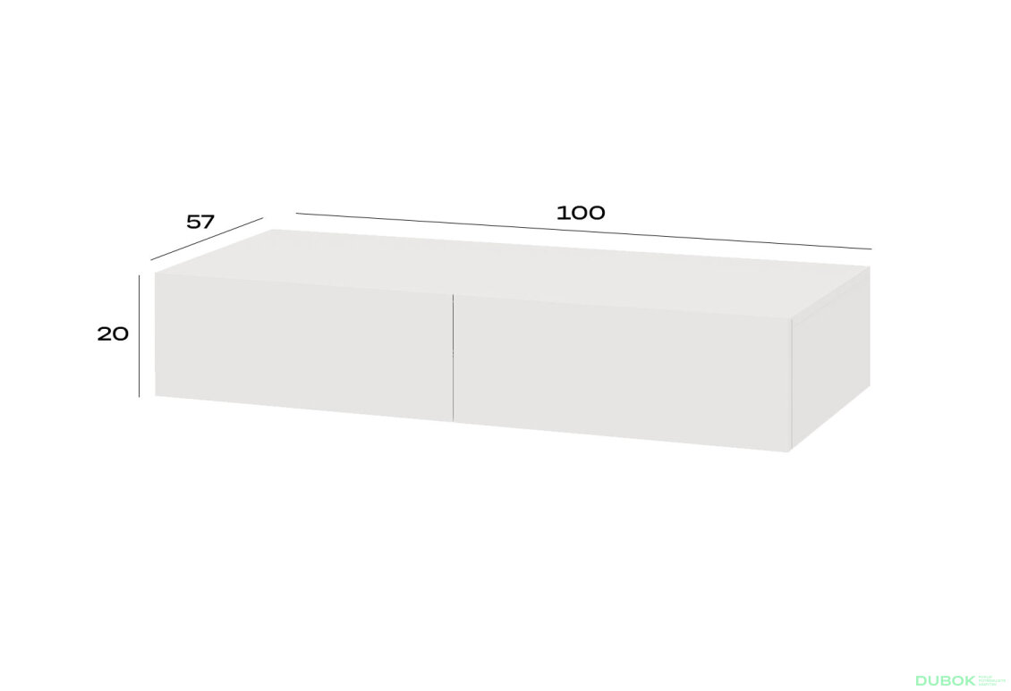 Fotografia 3 - Písací stôl 100 cm nymphaea alba Space